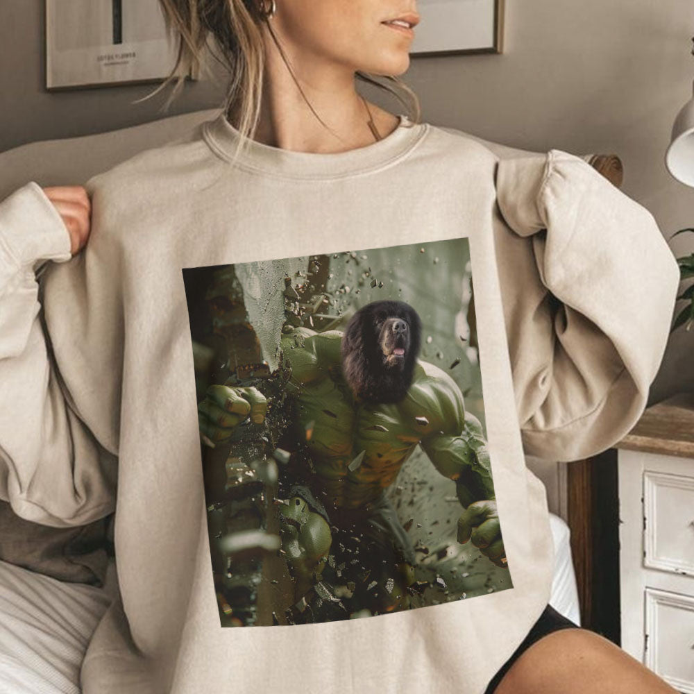 Super-héros, portraits de chiens personnalisés, sweat-shirts avec portraits d'animaux, cadeaux amusants pour les amoureux des animaux, art animalier