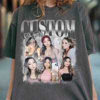 Gestalten Sie Ihr eigenes Bootleg-Shirt, Ihr individuelles Bootleg-Rap-T-Shirt, Ihr individuelles Foto, Ihr individuelles Freundin-Shirt, Ihr individuelles Boyfriend-Grafik-T-Shirt
