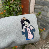 Geborduurd shirt voor de eerste keer vader | Aangepast shirt voor nieuwe vaders | Gepersonaliseerd T-shirt met foto van papa | Cadeau voor nieuwe vaders