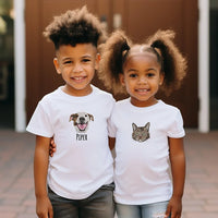 Gepersonaliseerde geborduurde huisdierentrui voor kinderen, peuterhondentrui, gepersonaliseerde kindertrui, peutercadeau, kerstcadeau voor kinderen