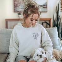Cadeaux de Noël pour les couples Cadeaux pour les amoureux des animaux, sweats et sweats à capuche brodés personnalisés