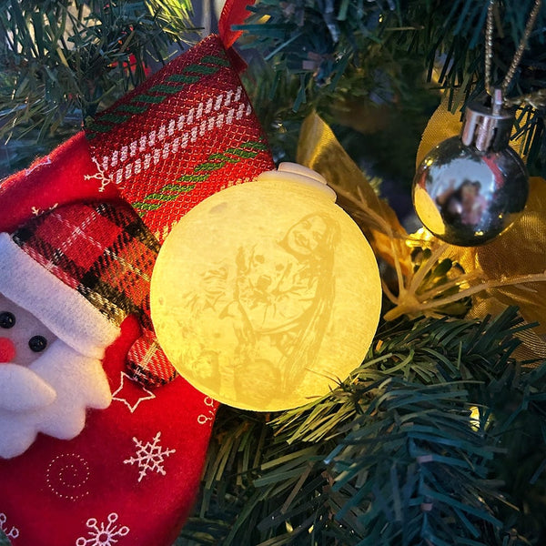 Gepersonaliseerde 3D-geprinte kerstversiering, gepersonaliseerde kerstboombal