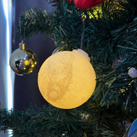 Gepersonaliseerde 3D-geprinte kerstversiering, gepersonaliseerde kerstboombal