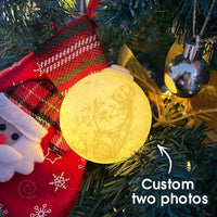 Gepersonaliseerde 3D-geprinte kerstversiering, gepersonaliseerde kerstboombal