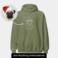 Cadeaux de Noël pour les couples Cadeaux pour les amoureux des animaux, sweats et sweats à capuche brodés personnalisés