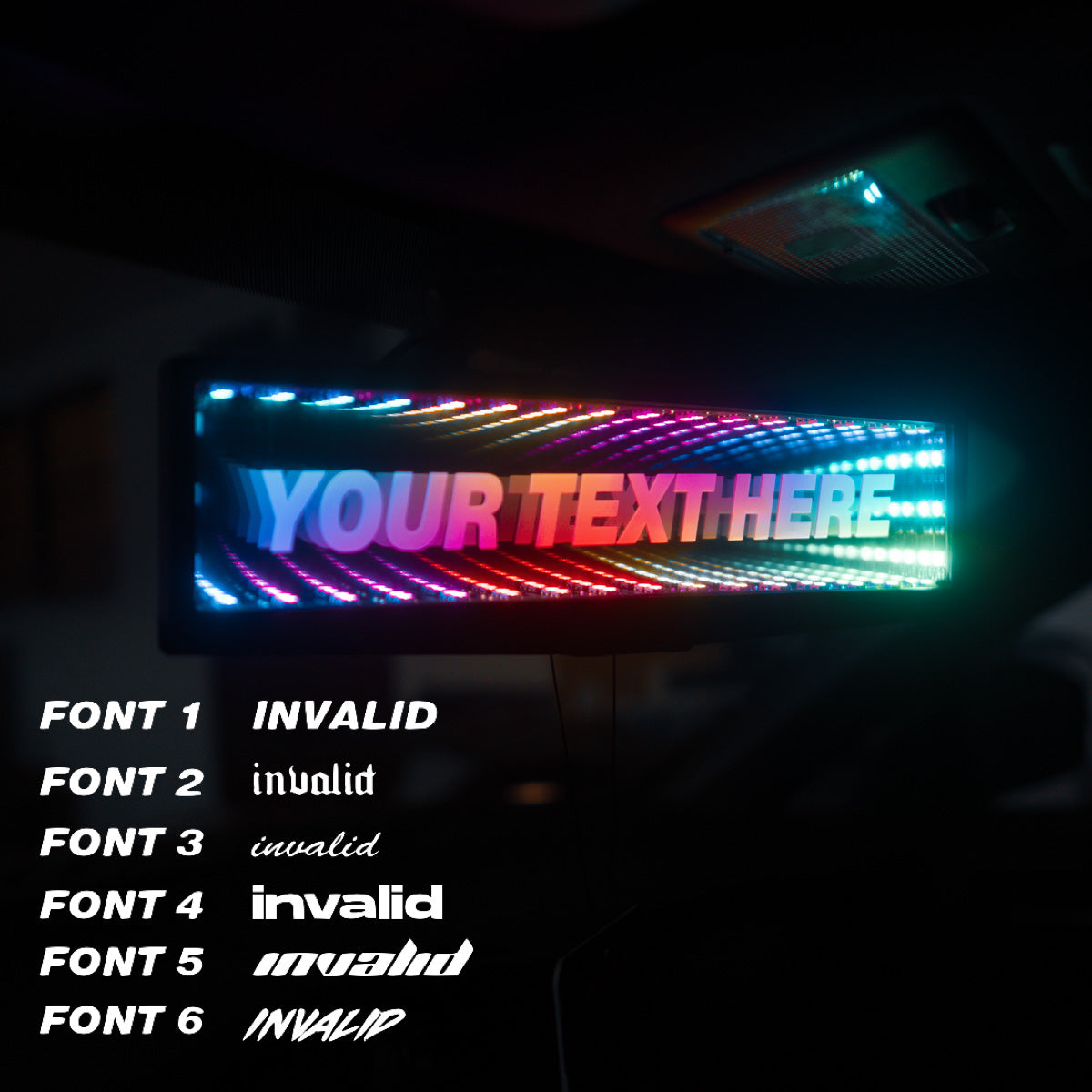 AANGEPASTE RGB eindeloze oneindigheidsspiegel