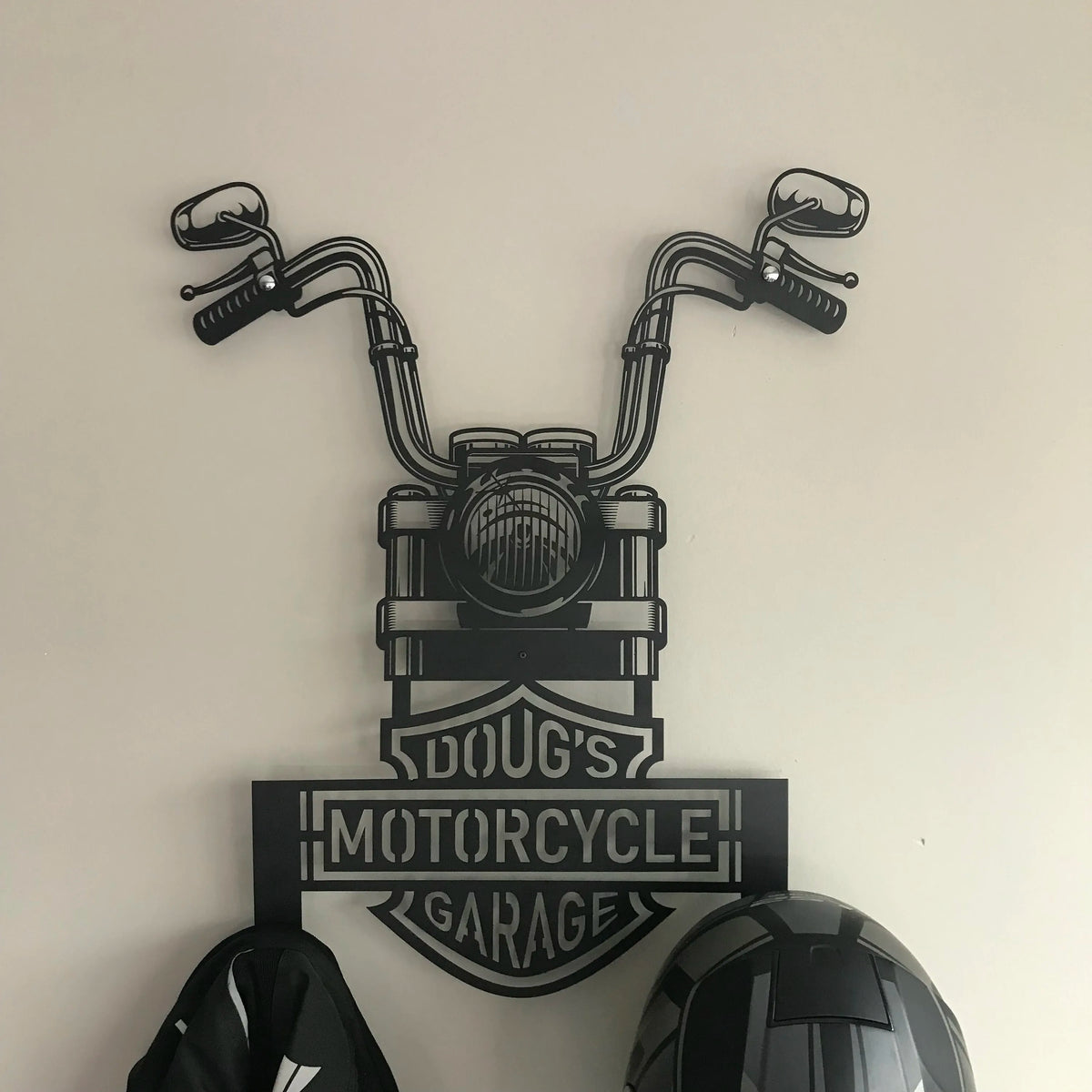 Aangepaste motorhelmhouder, geweldig cadeau voor motorrijders