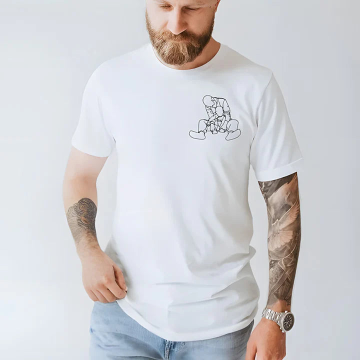 Sweatshirt met geborduurd portret, unieke cadeaus voor papa