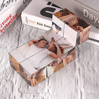 Gepersonaliseerde Infinity Fotokubus, Multi-Foto Rubix Kubus, Creatieve Cadeaus voor de Liefde