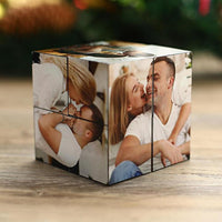 Gepersonaliseerde Infinity Fotokubus, Multi-Foto Rubix Kubus, Creatieve Cadeaus voor de Liefde