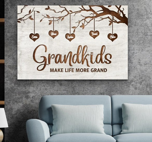 Tableau personnalisé sur toile « Arbre généalogique »