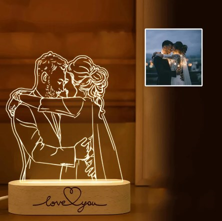 Fotolijnlamp, gepersonaliseerde lamp