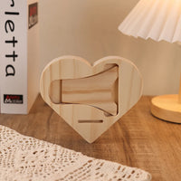 Familie Hart Houten Decoratie - Gepersonaliseerde Foto & 3-9 Naam Puzzel Bureaudecoratie Houten Ornament