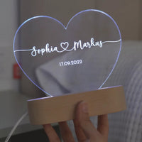 Hart acryl glas ❤️ Verbonden liefde