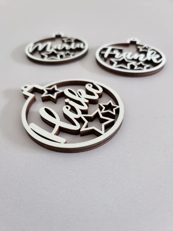 LOT DE 5 PENDENTIFS DE NOËL | ÉTOILES