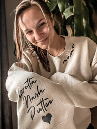 Plus Velvet Style – Sweat-shirt/sweat à capuche pour maman avec col personnalisé