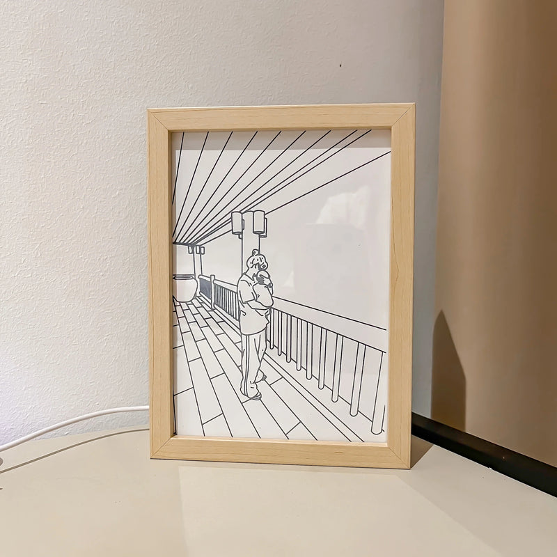 Aangepast LED-fotolijstje