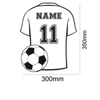 Miroir lumineux LED personnalisé en forme de maillot, cadeau sympa pour les amateurs de sport