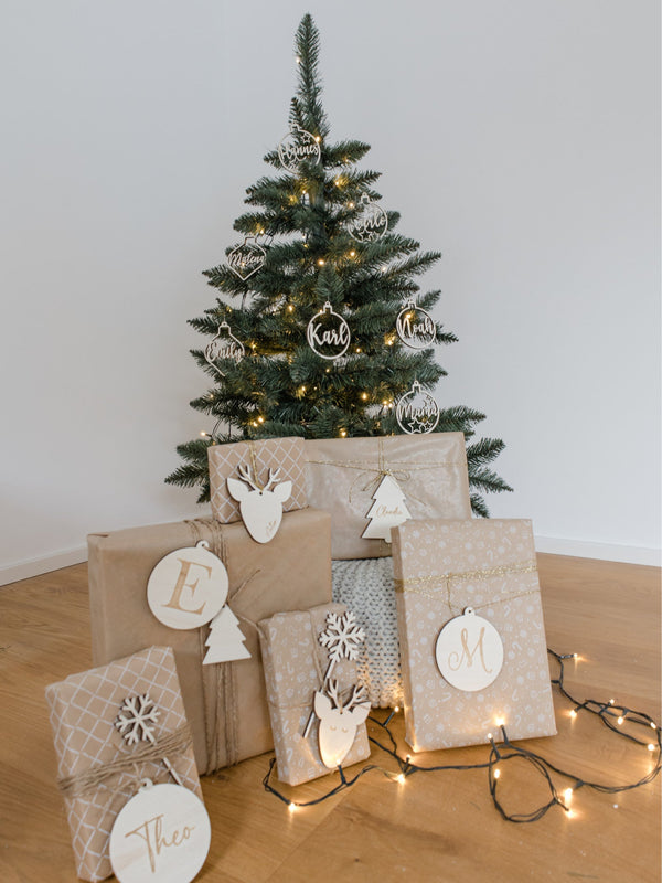 LOT DE 5 PENDENTIFS DE NOËL | ÉTOILES