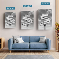 Always Beside You – Paar personalisierte individuelle vertikale Leinwand – Geschenk für Ehemann, Ehefrau, Jahrestag
