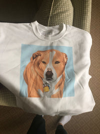 Sweat-shirt unisexe personnalisé pour animaux de compagnie, pull pour chien, sweat-shirt pour maman de chien, portrait d'animal, t-shirt pour chien
