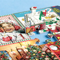 Calendrier de l'Avent Puzzle de Noël – 24 boîtes Puzzle compte à rebours de Noël Jouet Cadeau pour enfants Adultes