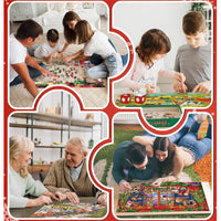 Calendrier de l'Avent Puzzle de Noël – 24 boîtes Puzzle compte à rebours de Noël Jouet Cadeau pour enfants Adultes