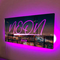 Lumières décoratives de bar, nom personnalisé, enseigne miroir, texte personnalisé, LED, multicolore, illuminé, tenture murale, enseignes au néon, décoration murale