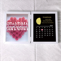 Moederdag cadeau REAL MOON FHASE Jubileumkalender Aangepast bloemenframe