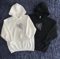 Chiffres romains assortis personnalisables avec cœur en toile d'araignée pour les meilleurs amis et les couples