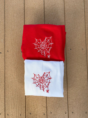 Cœur en toile d'araignée personnalisable et assorti pour les meilleurs amis et les couples