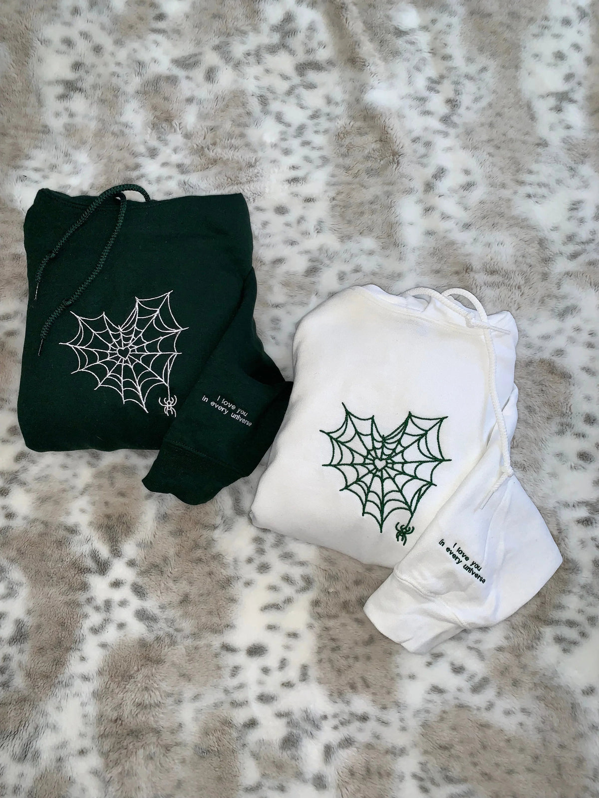 Cœur en toile d'araignée personnalisable et assorti pour les meilleurs amis et les couples