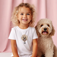 Gepersonaliseerde geborduurde huisdierentrui voor kinderen, peuterhondentrui, gepersonaliseerde kindertrui, peutercadeau, kerstcadeau voor kinderen