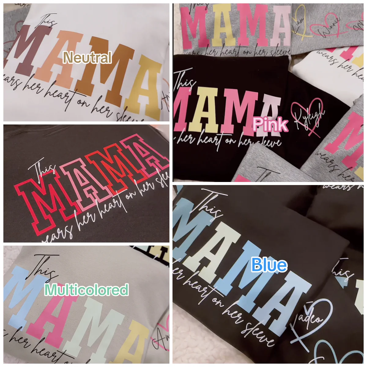 Derrière chaque grand enfant, il y a une mère – sweat-shirt unisexe personnalisé avec motif sur la manche – cadeau pour maman, grand-mère