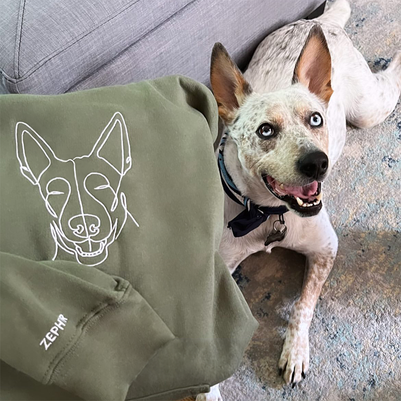 Cadeaux de Noël pour les couples Cadeaux pour les amoureux des animaux, sweats et sweats à capuche brodés personnalisés