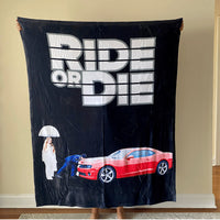 Gepersonaliseerde foto-autodeken, modieus cadeau voor vrienden "Ride or Die"