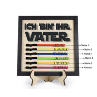 Houten decoratie voor vader - gepersonaliseerd 1-6 namen - ik ben haar vader - ornament houten decoratie voor vader