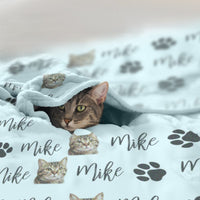 Gepersonaliseerde deken voor huisdieren | Op maat gemaakt huisdierbeddengoed | Op maat gemaakte dekens voor honden en katten | Fotodekens voor huisdieren