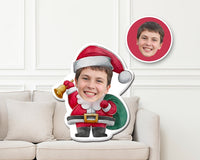 Cadeaux de Noël Mini oreiller personnalisé avec visage J'aime les beignets Mini oreiller photo personnalisé Poupée Jouets en peluche