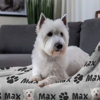 Gepersonaliseerde deken voor huisdieren | Op maat gemaakt huisdierbeddengoed | Op maat gemaakte dekens voor honden en katten | Fotodekens voor huisdieren