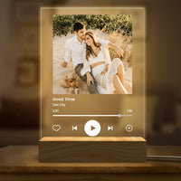 Veilleuse LED musicale personnalisée, créez votre propre chanson d'art musical, plaque photo musicale, décoration de dortoir