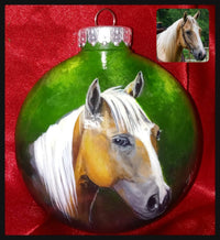 Handgeschilderd individueel huisdierportret op onbreekbaar of glazen ornament