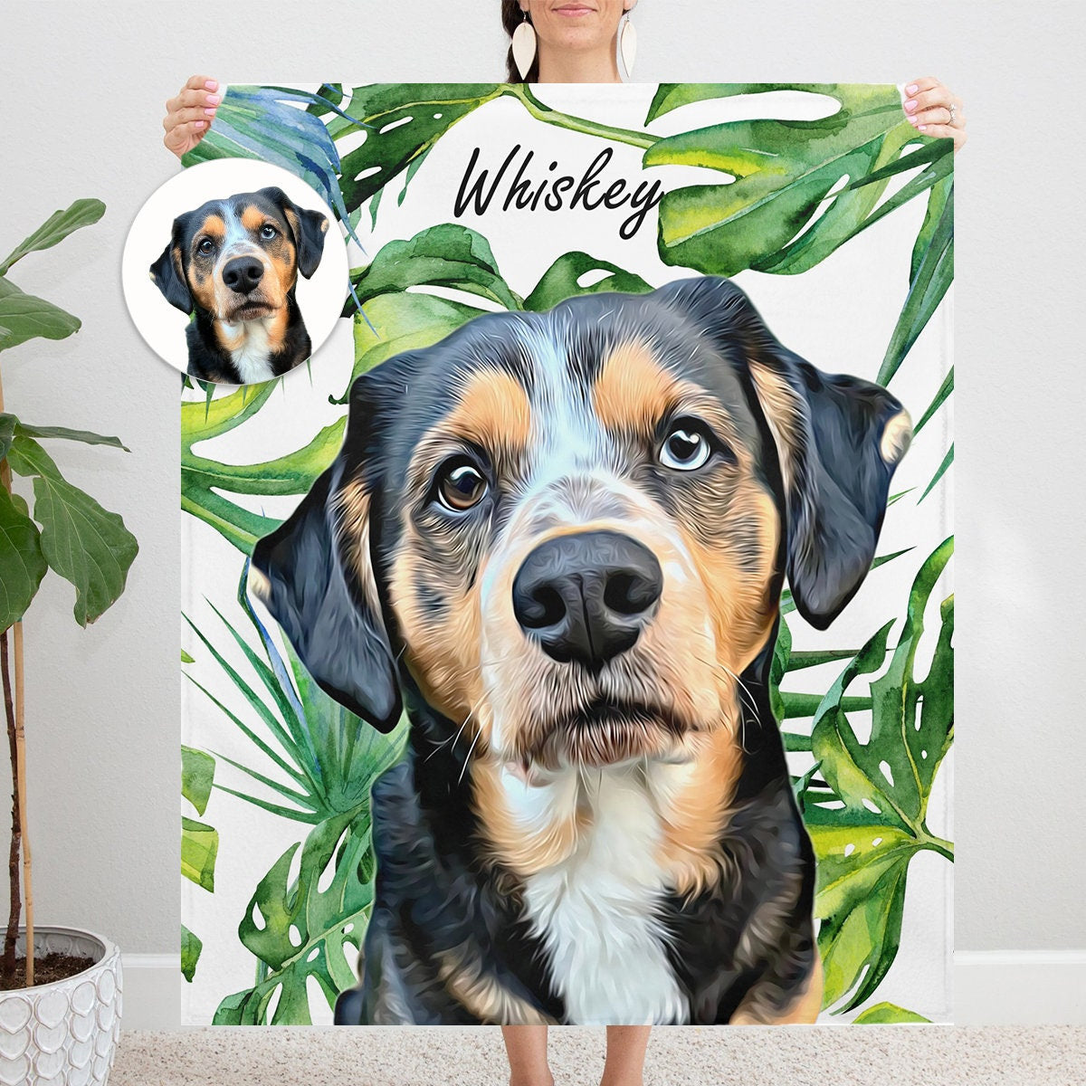 Gepersonaliseerde hondendeken, huisdierendeken met foto, gemaakt volgens uw foto, cadeaus voor hondenliefhebbers, cadeaus voor hondenmoeders, cadeaus voor dierenliefhebbers