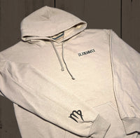 Hoodie | Individueel geborduurde Romeinse cijfers, datum + sterrenbeeld op de mouwen | Koppel Hoodie | Verlovingshoodie