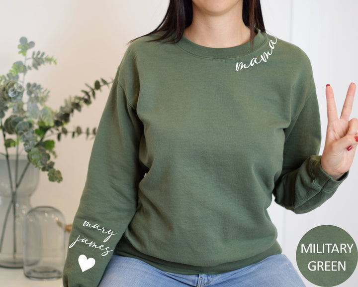 Plus Velvet Style – Sweat-shirt/sweat à capuche pour maman avec col personnalisé