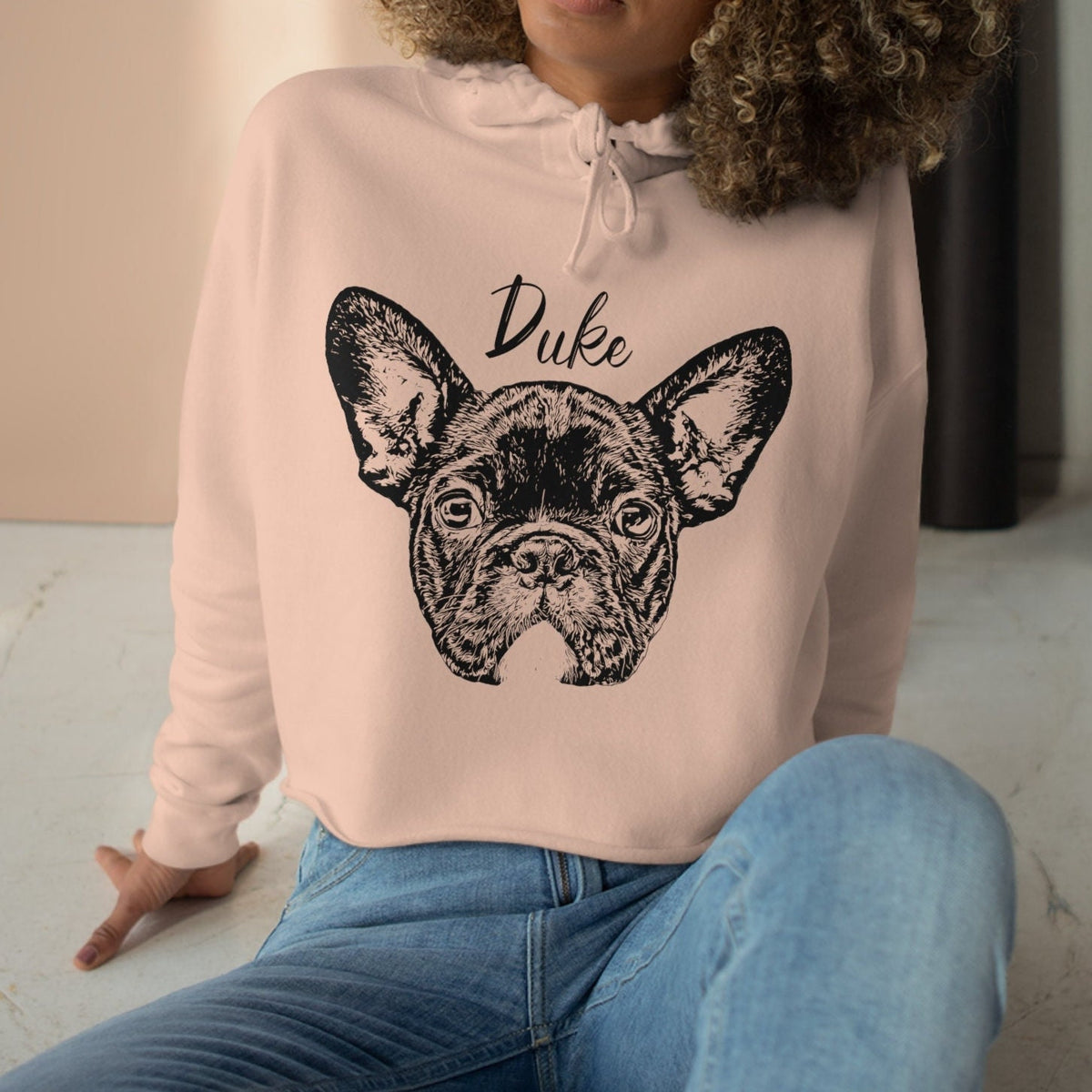 Sweat-shirt à capuche court personnalisé pour animal de compagnie, sweat-shirt personnalisé pour chien, sweat-shirt à capuche portrait d'animal, cadeau pour maman de chien, pull pour chien, pull personnalisé pour chien
