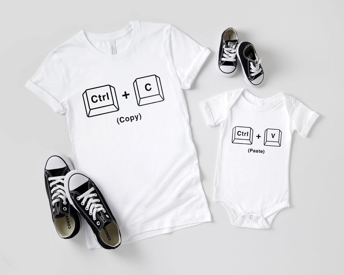 Cadeau voor papa, vader en baby, bijpassende shirts, vader en dochter shirts Kopieer en plak shirts