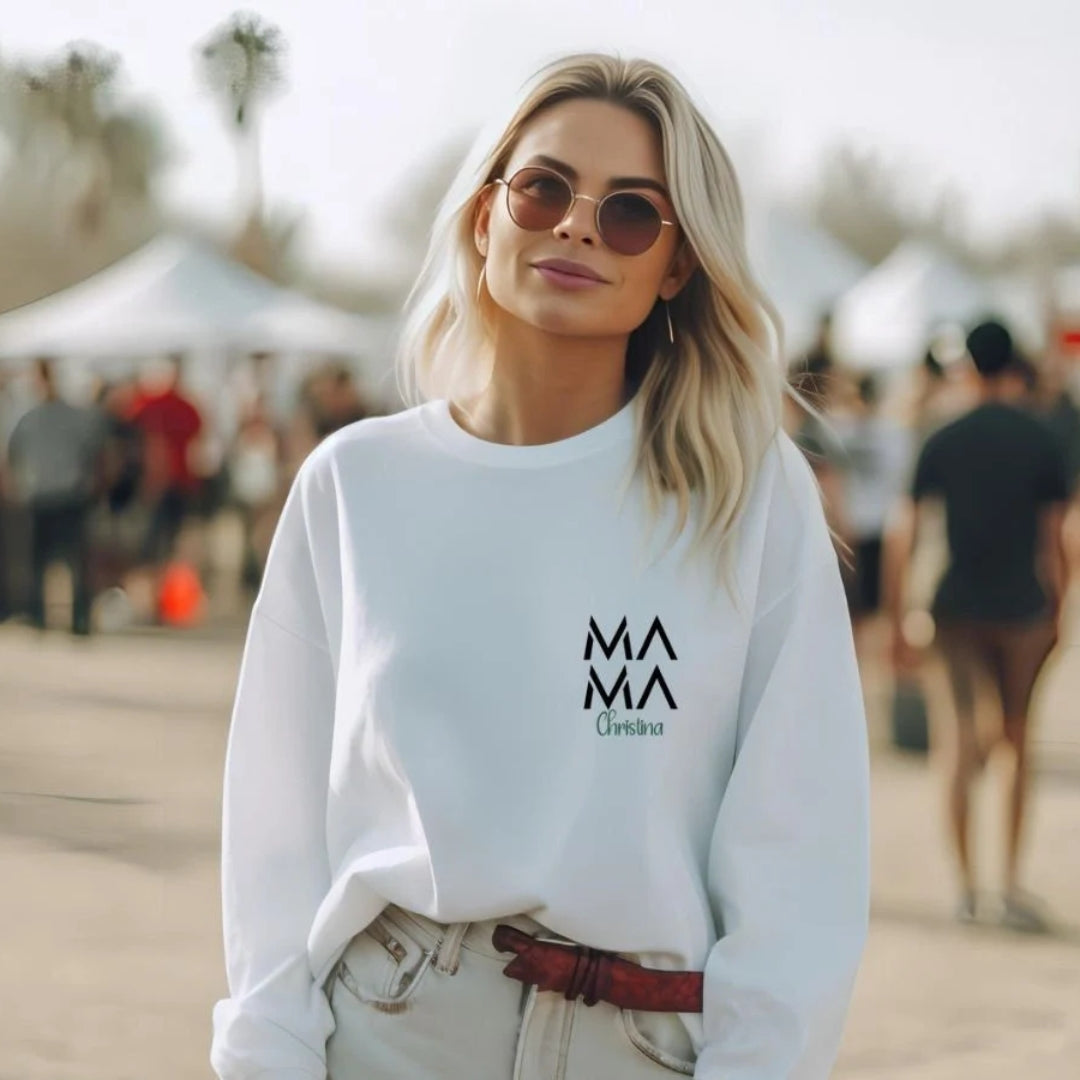 Sweat-shirt personnalisé pour maman, t-shirt minimaliste, cadeau de fête des mères, sweat à capuche pour maman