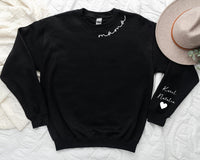 Plus Velvet Style – Sweat-shirt/sweat à capuche pour maman avec col personnalisé