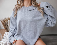 Plus Velvet Style – Sweat-shirt/sweat à capuche pour maman avec col personnalisé